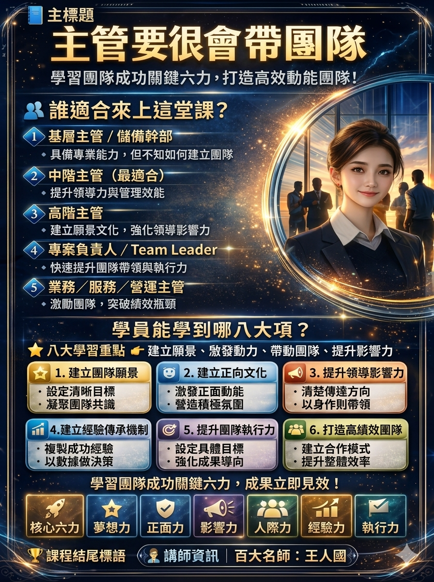 【團隊建立】團隊成功關鍵六力-主管要很會帶團隊_2