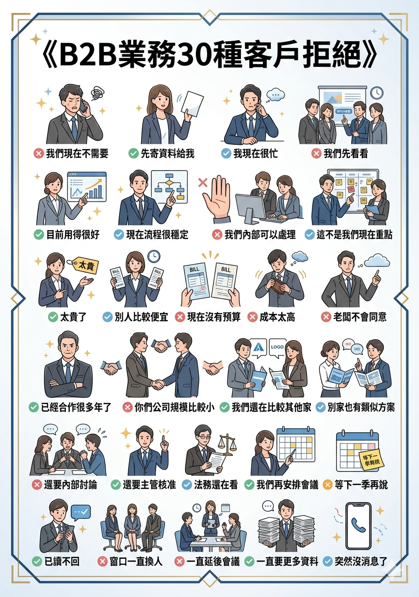 【超級銷售力】《B2B業務30種客戶拒絕破解》_1