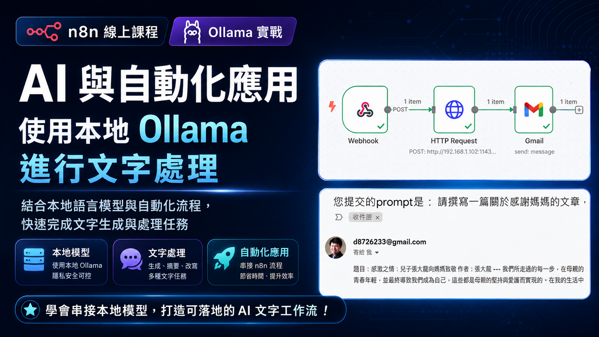 從零打造企業級AI自動化：n8n+AI Agent實戰全攻略，成為無可取代的人才_12