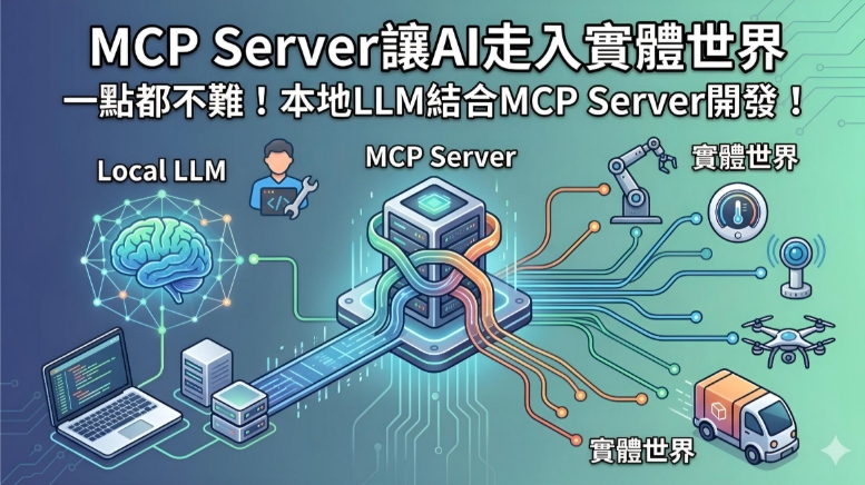 MCP Server讓AI走入實體世界：從零打造MCP Server一點都不難！