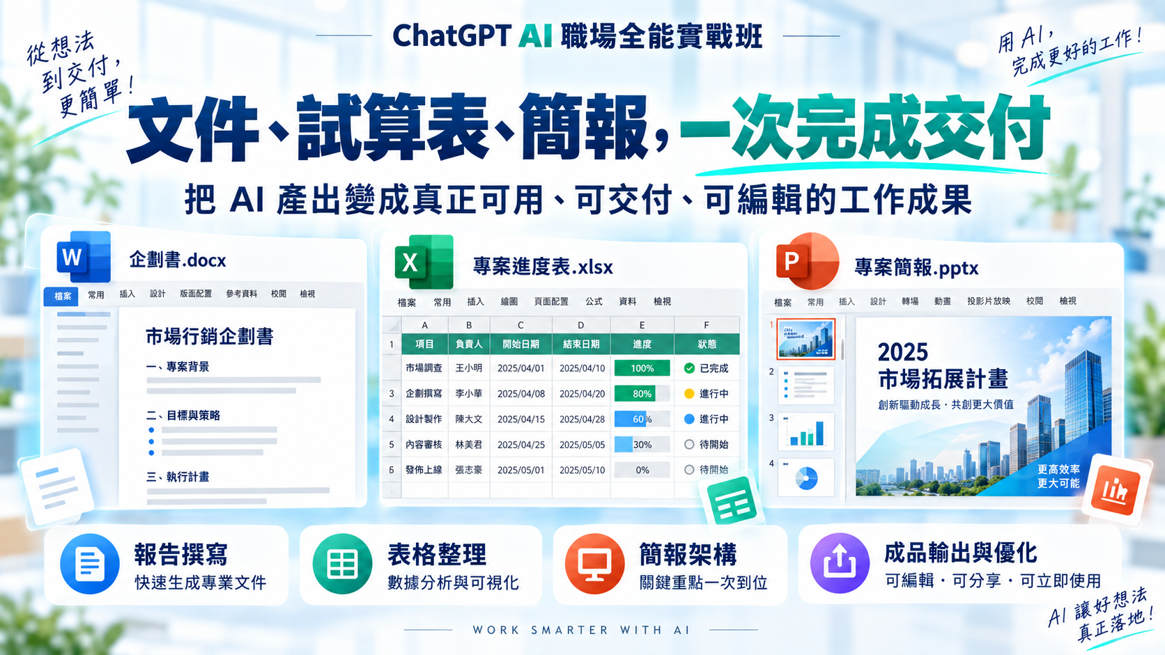 ChatGPT AI 職場全能實戰班：從提問到交付，打造你的高效工作流_6