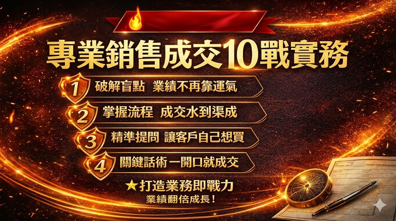 專業銷售成交10戰實務