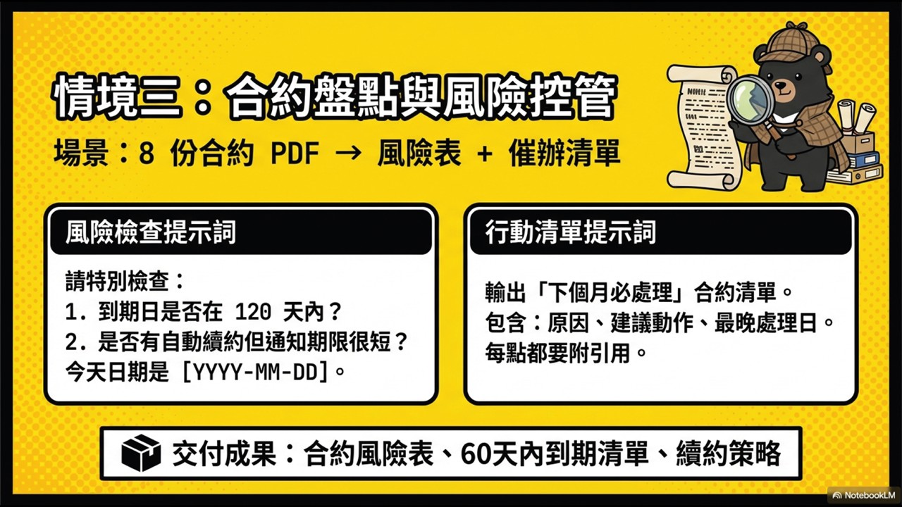 一次搞定NotebookLM入門到進階：情境整合，把功能變成可交付成果_8
